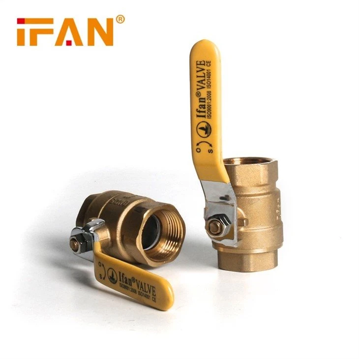 Double Female Brass Gas Valve