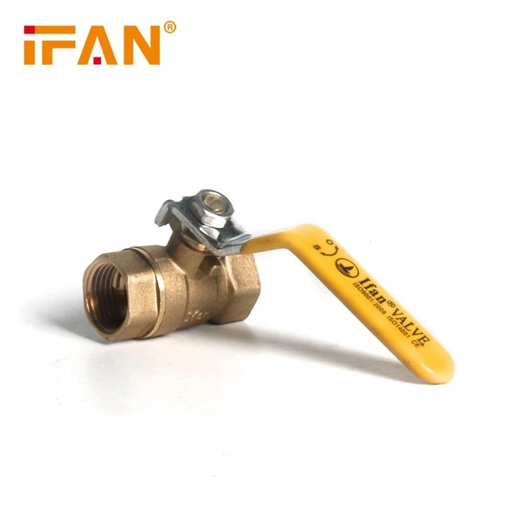 Double Female Brass Gas Valve