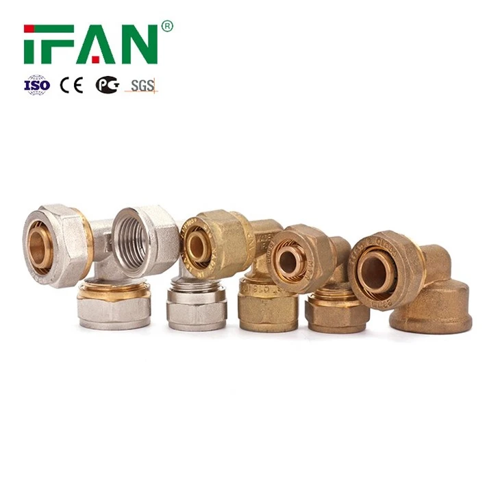 Brass Color PEX Compression Fittings