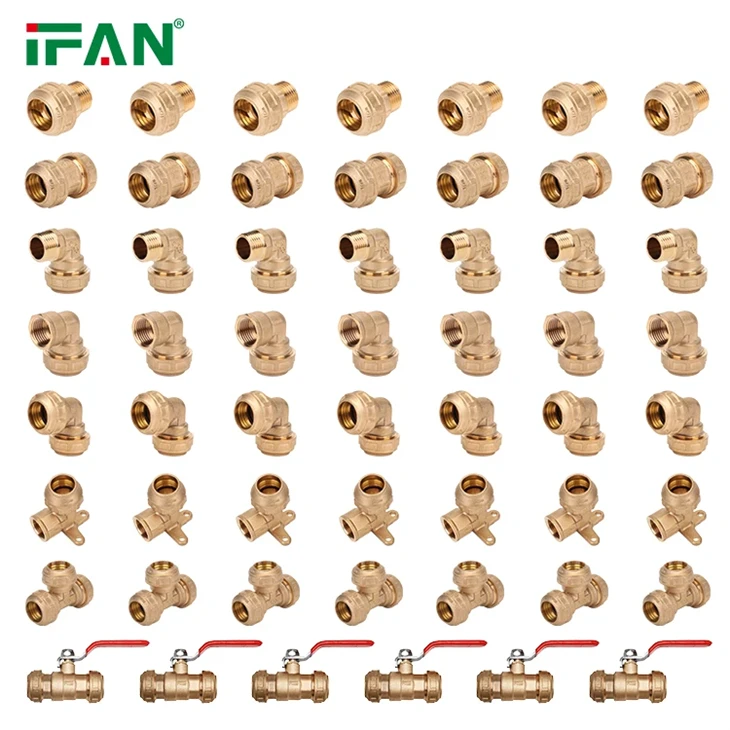 IFAN PE mosadzný guľový ventil