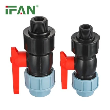 IFAN HDPE samec guľový ventil