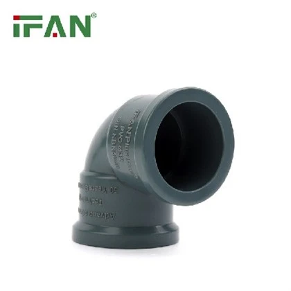 IFAN NBR sivý UPVC rovný lakť